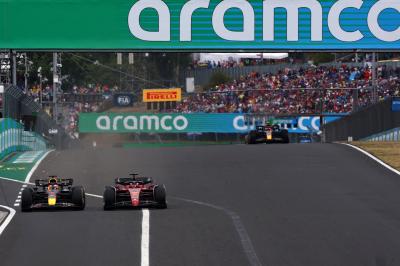 Max Verstappen (NLD), Red Bull Racing and Charles Leclerc (FRA), Scuderia Ferrari Formula 1 World Championship, Rd 13,