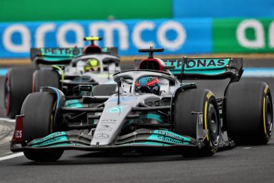 George Russell (GBR) ) Mercedes AMG F1 W13. Kejuaraan Dunia Formula 1, Rd 13, Hungarian Grand Prix, Budapest, Hungaria,