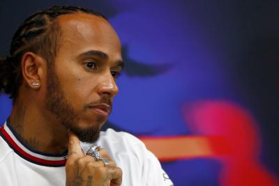 Lewis Hamilton (GBR) Mercedes AMG F1 in the FIA Press Conference. Formula 1 World Championship, Rd 14, Belgian Grand Prix,