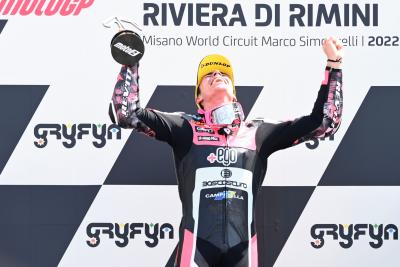 Alonso Lopez, Moto2 race, San Marino MotoGP, 4 September