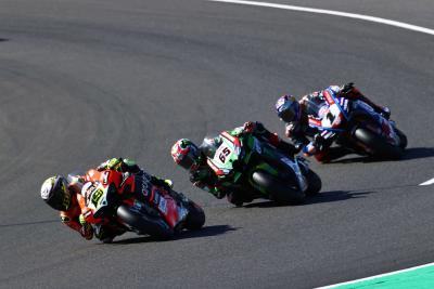 Alvaro Bautista, Toprak Razgatlioglu and Jonathan Rea, French WorldSBK Superpole race, 11 September