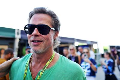 Brad Pitt (USA) Actor. Formula 1 World Championship, Rd 19, United States Grand Prix, Austin, Texas, USA, Qualifying