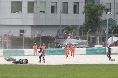 Fabio Di Giannantonio Darryn Binder crash MotoGP race, Malaysian MotoGP, 23 October