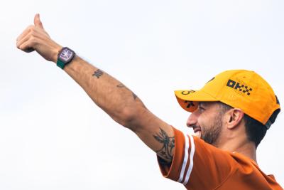 Daniel Ricciardo (AUS) McLaren on the drivers parade. Formula 1 World Championship, Rd 19, United States Grand Prix,