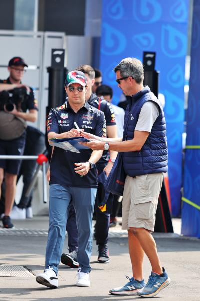 Sergio Perez (MEX) Red Bull Racing. Formula 1 World Championship, Rd 20, Mexican Grand Prix, Mexico City, Mexico,