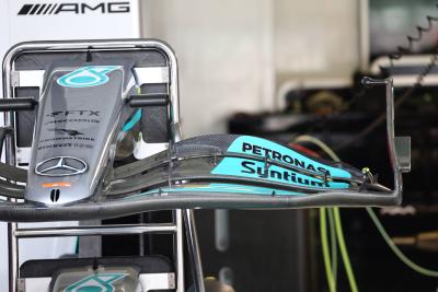 Mercedes front wing. Formula 1 World Championship, Rd 20, Mexican Grand Prix, Mexico City, Mexico, Preparation Day.-