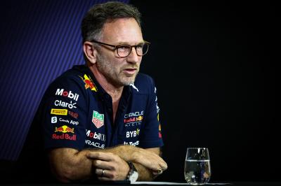 Christian Horner (GBR), Red Bull Racing Team Principal during his press conference about cost cap breach. Formula 1 World