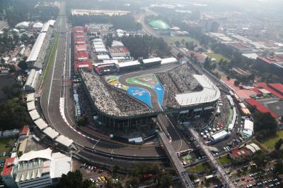 An aerial view of the circuit. Formula 1 World Championship, Rd 20, Mexican Grand Prix, Mexico City, Mexico, Qualifying