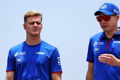 Mick Schumacher (GER) Haas F1 Team walks the circuit with Gary Gannon (GBR) Haas F1 Team Race Engineer. Formula 1 World