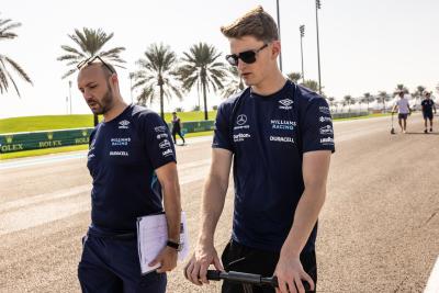 Logan Sargeant (USA) Williams Racing Academy Driver rides the circuit. Formula 1 World Championship, Rd 22, Abu Dhabi