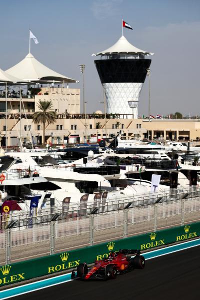 Charles Leclerc (MON) Ferrari F1-75. Formula 1 World Championship, Rd 22, Abu Dhabi Grand Prix, Yas Marina Circuit, Abu