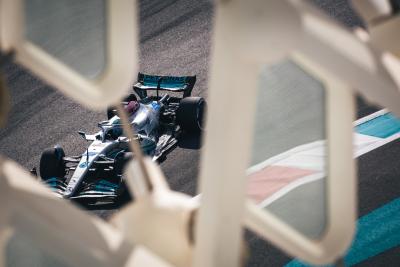 George Russell (GBR) Mercedes AMG F1 W13. Formula 1 World Championship, Rd 22, Abu Dhabi Grand Prix, Yas Marina Circuit,