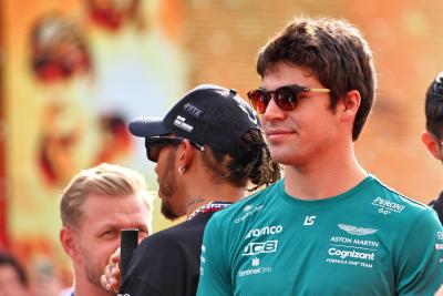 Lance Stroll (CDN) Aston Martin F1 Team on the drivers parade. Formula 1 World Championship, Rd 22, Abu Dhabi Grand Prix,