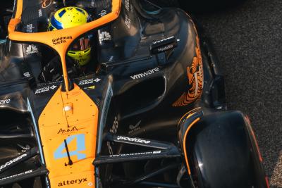 Lando Norris (GBR) McLaren MCL36. Formula 1 Testing, Yas Marina Circuit, Abu Dhabi, Monday.- www.xpbimages.com, EMail: