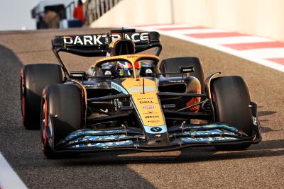 Oscar Piastri (AUS) McLaren MCL36. Formula 1 Testing, Yas Marina Circuit, Abu Dhabi, Monday.- www.xpbimages.com, EMail: