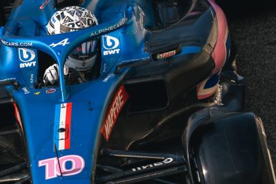 Pierre Gasly (FRA) Alpine F1 Team A522. Formula 1 Testing, Yas Marina Circuit, Abu Dhabi, Tuesday.- www.xpbimages.com,