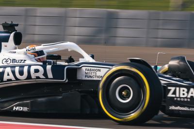 Nyck de Vries (NLD) AlphaTauri AT03. Formula 1 Testing, Yas Marina Circuit, Abu Dhabi, Tuesday.- www.xpbimages.com,