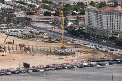 The building site of the pit complex. Las Vegas Preview, USA- www.xpbimages.com, EMail: requests@xpbimages.com ©