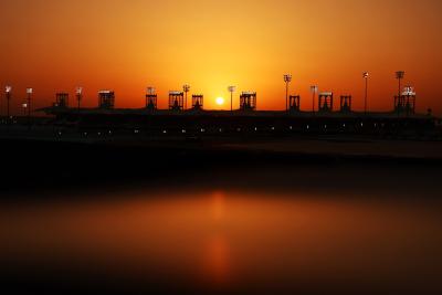 Low light action. Formula 1 Testing, Sakhir, Bahrain, Day One.- www.xpbimages.com, EMail: requests@xpbimages.com ©