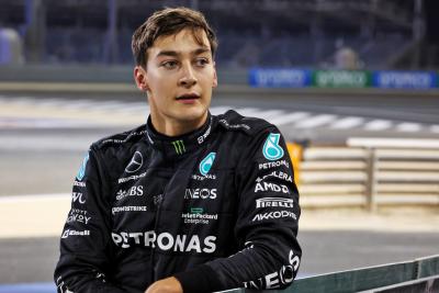 George Russell (GBR) Mercedes AMG F1 stopped on the circuit. Formula 1 Testing, Sakhir, Bahrain, Day Two.-