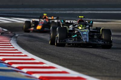 Lewis Hamilton (GBR ) Mercedes AMG F1 W14.Pengujian Formula 1, Sakhir, Bahrain, Hari Ketiga.- www.xpbimages.com, EMail:
