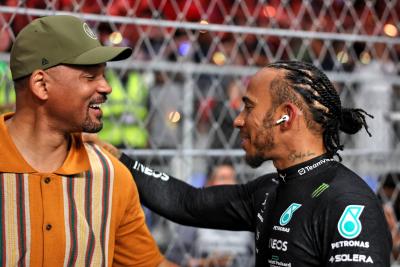 (L to R): Will Smith (USA) Actor with Lewis Hamilton (GBR) Mercedes AMG F1 on the grid. Formula 1 World Championship, Rd