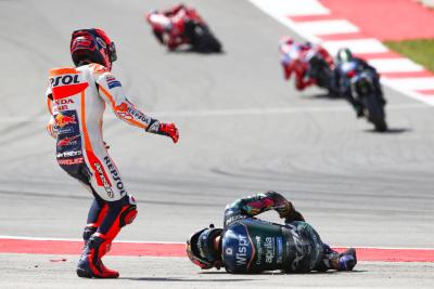 Miguel Oliveira, Marc Marquez crash, balapan MotoGP, MotoGP Portugis, 26 Maret