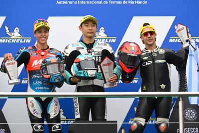 Diogo Moreira, Tatsuki Suzuki, Andrea Migno, Moto3 race, Argentina MotoGP, 02 April