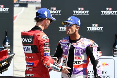 Francesco Bagnaia, Jorge Martin, Sprint race, Grand Prix of the Americas, 15 April