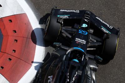 George Russell (GBR) Mercedes AMG F1 W14. Formula 1 World Championship, Rd 4, Azerbaijan Grand Prix, Baku Street Circuit,