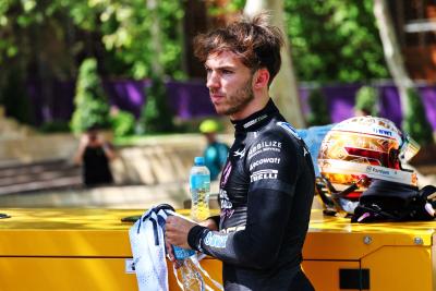 Pierre Gasly (FRA) Alpine F1 Team, who stopped on track in the practice session. Formula 1 World Championship, Rd 4,