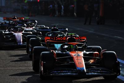 Lando Norris (GBR) McLaren MCL60 in the pits. Formula 1 World Championship, Rd 4, Azerbaijan Grand Prix, Baku Street