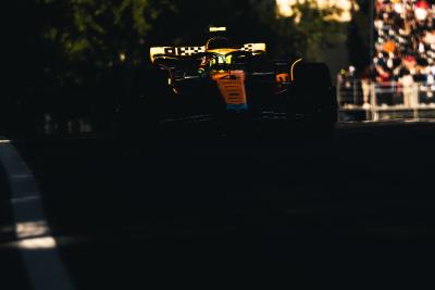 Lando Norris (GBR) McLaren MCL60. Kejuaraan Dunia Formula 1, Rd 4, Grand Prix Azerbaijan, Sirkuit Jalan Baku,