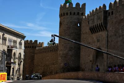 Lewis Hamilton (GBR) Mercedes AMG F1 W14. Formula 1 World Championship, Rd 4, Azerbaijan Grand Prix, Baku Street Circuit,