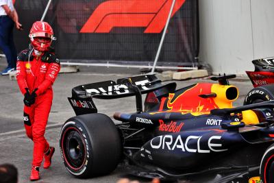 Third placed Charles Leclerc (MON) Ferrari in parc ferme. Formula 1 World Championship, Rd 4, Azerbaijan Grand Prix, Baku