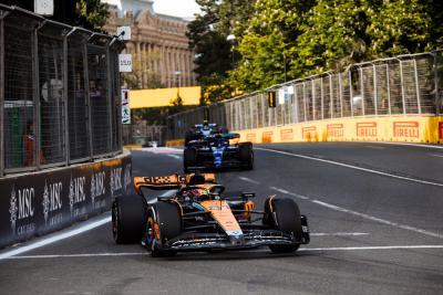 Oscar Piastri (AUS ) McLaren MCL60.Kejuaraan Dunia Formula 1, Rd 4, Grand Prix Azerbaijan, Sirkuit Jalan Baku,