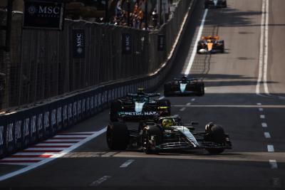 Lewis Hamilton (GBR) Mercedes AMG F1 W14. Formula 1 World Championship, Rd 4, Azerbaijan Grand Prix, Baku Street Circuit,