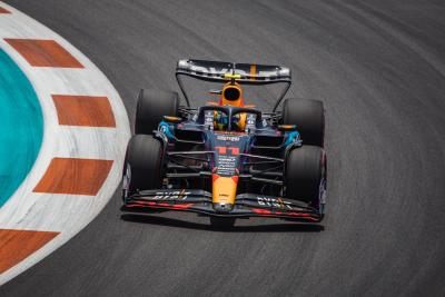 Sergio Perez (MEX) Red Bull Racing RB19. Formula 1 World Championship, Rd 5, Miami Grand Prix, Miami, Florida, USA,