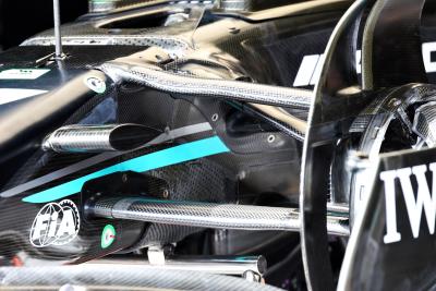 Mercedes AMG F1 W14 front suspension detail. Formula 1 World Championship, Rd 7, Monaco Grand Prix, Monte Carlo, Monaco,