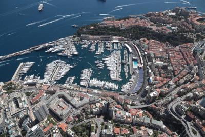 An aerial view of Monte Carlo. Formula 1 World Championship, Rd 7, Monaco Grand Prix, Monte Carlo, Monaco, Race Day.-