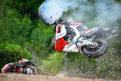 Takaaki Nakagami crash, MotoGP, German MotoGP, 16 June