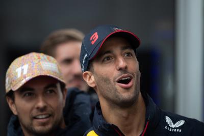 Daniel Ricciardo (AUS) Red Bull Racing Reserve and Third Driver and Sergio Perez (MEX) Red Bull Racing. Formula 1 World