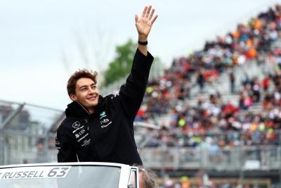 George Russell (GBR) Mercedes AMG F1 on the drivers' parade. Formula 1 World Championship, Rd 9, Canadian Grand Prix,