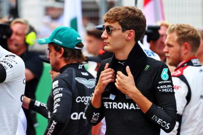 George Russell (GBR) Mercedes AMG F1 on the grid. Formula 1 World Championship, Rd 10, Austrian Grand Prix, Spielberg,