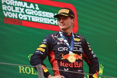 1st place Max Verstappen (NLD) Red Bull Racing RB19. Formula 1 World Championship, Rd 10, Austrian Grand Prix, Spielberg,