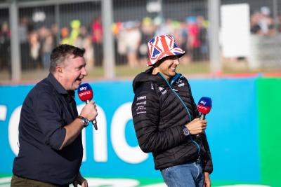 (L to R): David Croft (GBR) Sky Sports Commentator with Esteban Ocon (FRA) Alpine F1 Team. Formula 1 World Championship,