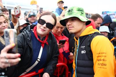 Lando Norris (GBR) McLaren with fans. Formula 1 World Championship, Rd 11, British Grand Prix, Silverstone, England, Race