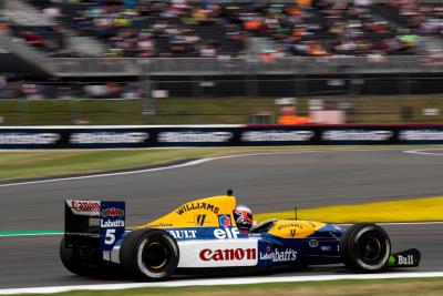 Jenson Button (GBR ) Presenter F1 Sky Sports / Penasihat Senior Williams Racing mengemudikan Williams FW14B 1992. Formula 1