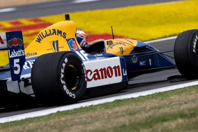 Jenson Button (GBR ) Presenter F1 Sky Sports / Penasihat Senior Williams Racing mengemudikan Williams FW14B 1992. Formula 1