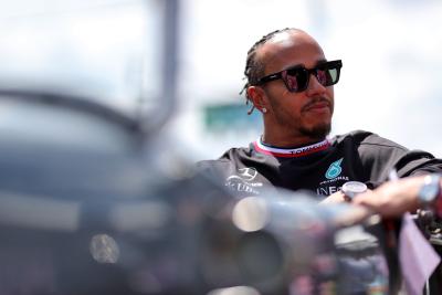 Lewis Hamilton (GBR) Mercedes AMG F1 on the drivers' parade. Formula 1 World Championship, Rd 11, British Grand Prix,